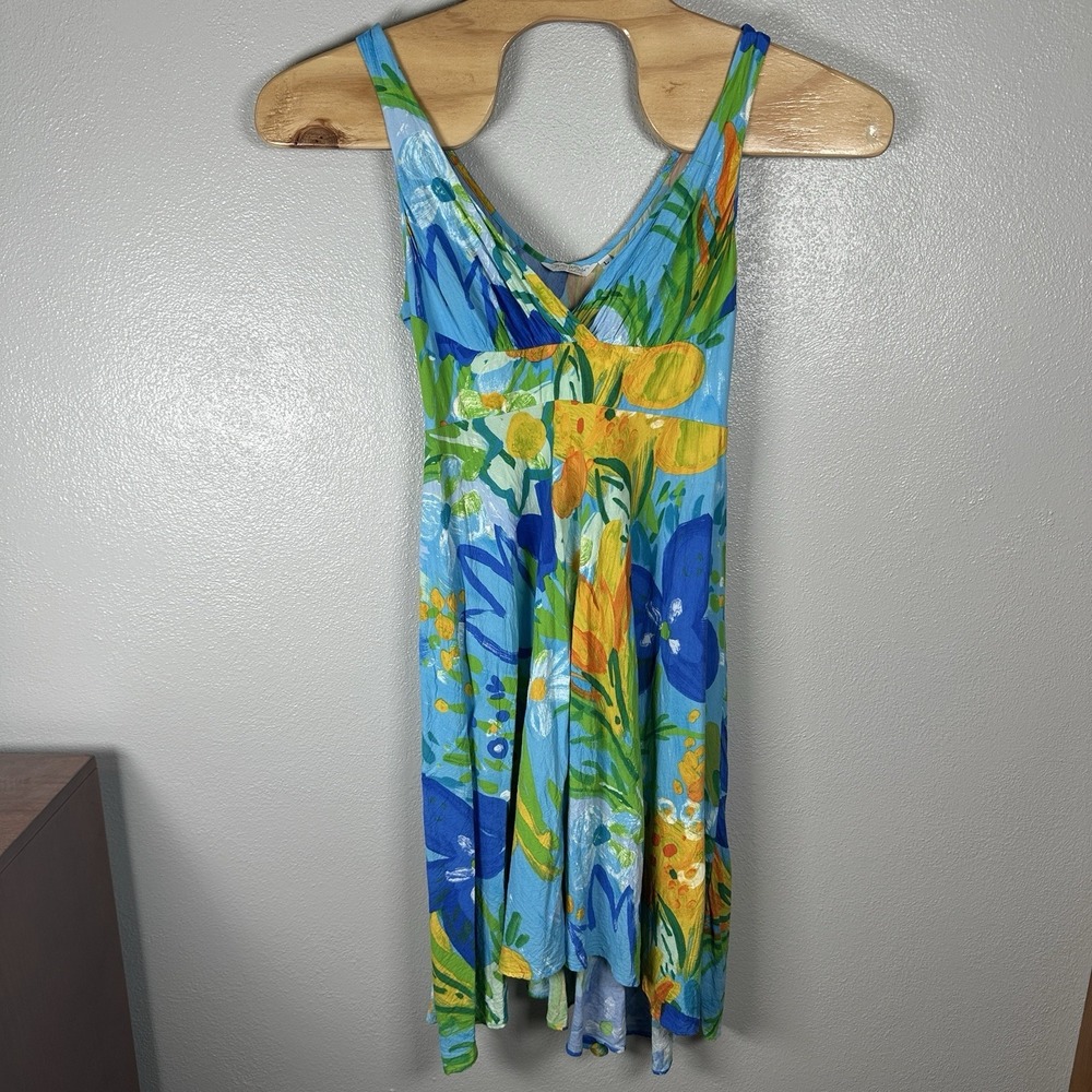 Jams World 50 Years Wonderland Large Hawaii USA Tropical Floral Dress Resortwear